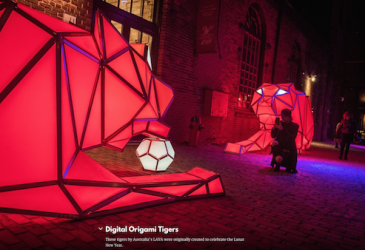 TIGERS IN TORONTO LIGHT FESTIVAL